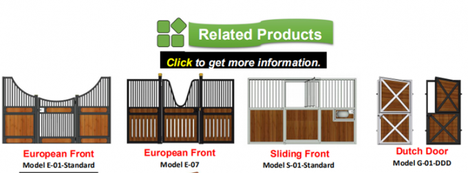 Attrezzatura zootecnica stabile dalla scatola del cavallo prefabbricato Q195 4