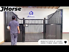 Prefabbricato di lusso di bambù usato di legno cavallo stabile stallone pannello anteriore