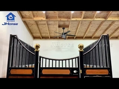 Prefabbricato portatile stalla di cavalli sicuro cavallo stabile metallo cavallo stall davanti scatole con legno di bambù