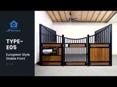 Frontali per box cavalli in acciaio verniciato a polvere, standard 12x12 piedi