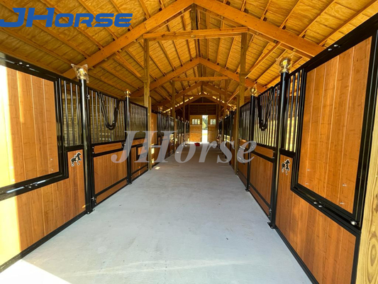 Il cavallo europeo di legno di riempimento di bambù blocca la scatola stabile su misura del cavallo di colore