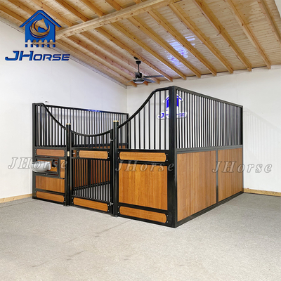 Porta oscillante spaziale con cavallo pannello anteriore stabile con riempimento in bambù
