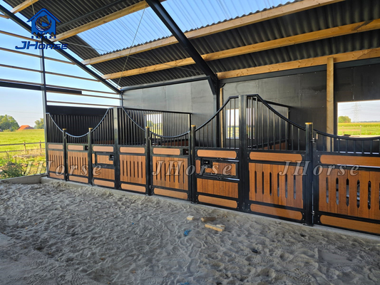 Basso reticolo Portatile Barato Fattoria in legno attrezzature da cavallo stalle di cavalli davanti