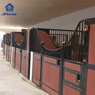 Porta oscillante o porta scorrevole cavallo stabile in acciaio e bambù o personalizzato per una stabilità durevole