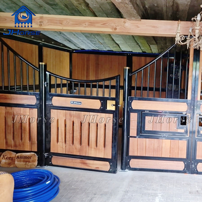 14ft 3,0m Bambù cavallo stabile dimensione della porta personalizzata per la sicurezza confortevole di equitazione