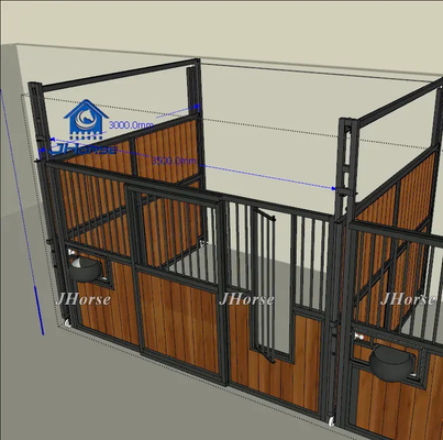 Pannello per stalle per cavalli per la sicurezza all'aperto con design facile da assemblare e dimensioni della porta personalizzate